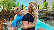 Karina Bacchi posta fotos do filho colhendo flores para ela - Reprodução/Instagram