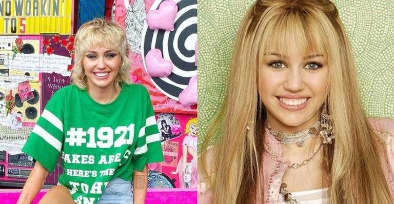 Miley Cyrus faz homenagem aos 15 anos de Hannah Montana - Reprodução/Instagram | Divulgação/ Disney