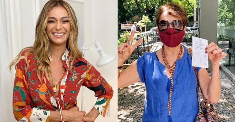 Mônica Martelli se emociona após sua mãe se vacinar - Reprodução/Instagram