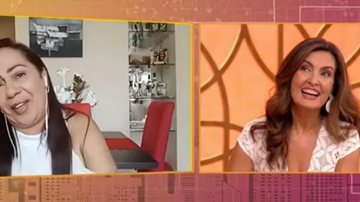 Jacira Santana, mãe de Gilberto, em conversa com Fátima Bernardes - Foto/Reprodução BBB21