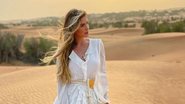 Ao conhecer uma reserva natural na Tanzânia, Bárbara Evans dá de cara com uma antílope no terraço de seu quarto de hotel - Reprodução/Instagram