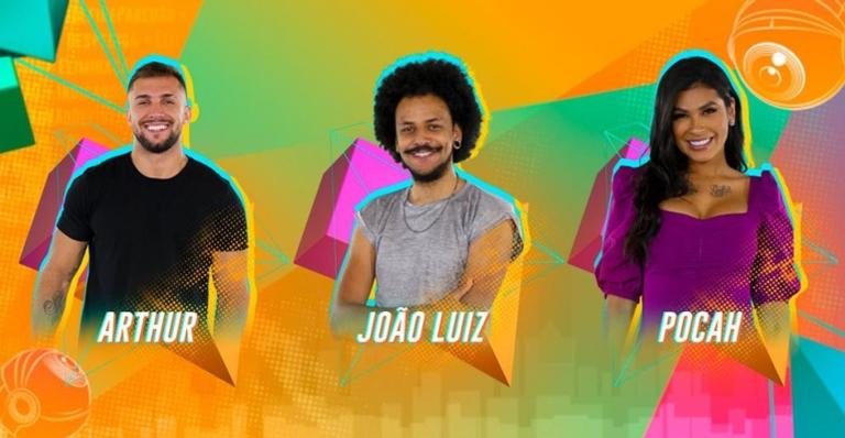 Arthur, João Luiz e Pocah disputam permanência no BBB21 - Foto/Reprodução BBB21