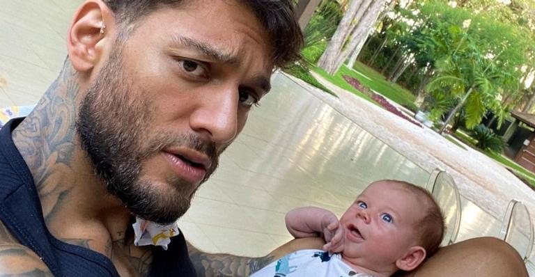 Lucas Lucco encanta ao mostrar momento do filho, Luca, com a avó - Foto/Instagram