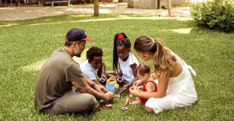 Bruno Gagliasso publica registros da esposa e dos filhos - Instagram/ Wendy Andrade