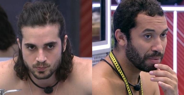 Gil e Fiuk chegaram a algumas conclusões ao falar sobre a reta final do BBB21 - Reprodução/TV Globo