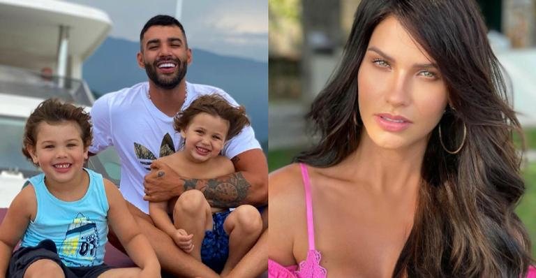 Gusttavo Lima posa com os filhos e Andressa Suita comenta - Reprodução/Instagram