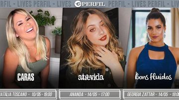 Destaques da semana - Agenda de lives da Editora Perfil - Instagram