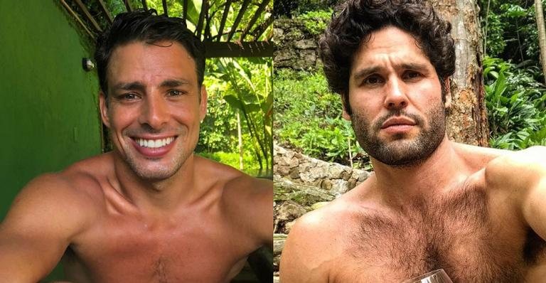 Cauã Reymond surge descamisado com Dudu Azevedo - Reprodução/Instagram