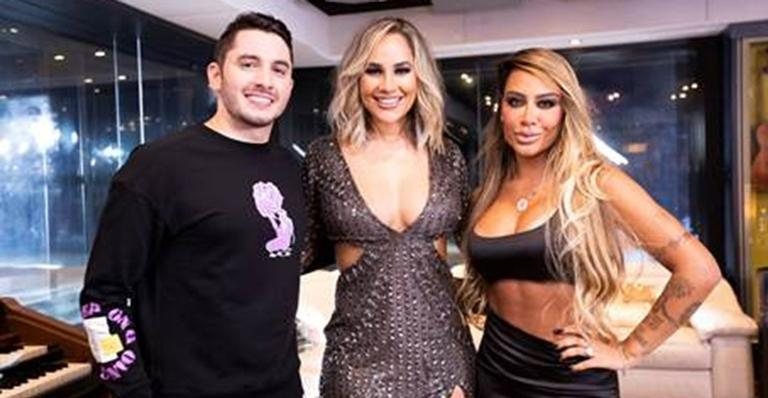 Rafaella Santos faz participação em clipe de Jonas Esticado - Jonas Esticado, Michele Andrade e Rafaella Santos - Créditos: Dezcarga