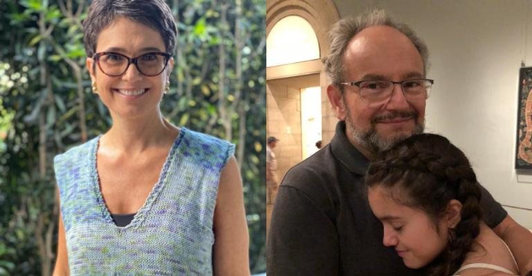 Ao celebrar o Dia do Abraço, Sandra Annenberg encanta a web com clique do marido e da filha - Reprodução/Instagram