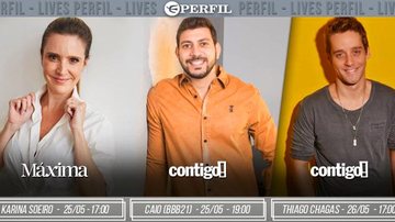 Destaques da semana - Agenda de lives da Editora Perfil - Instagram