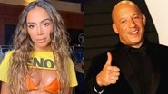 Em estúdio de gravação, Anitta aparece ao lado de Vin Diesel - Reprodução/Instagram