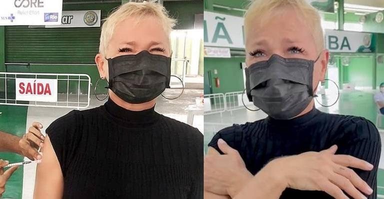 Xuxa se emociona ao receber 1ª dose da vacina contra a Covid - Reprodução/Instagram