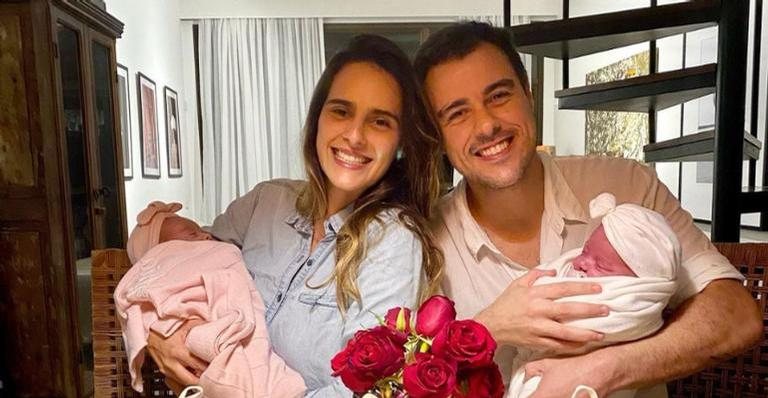 Joaquim Lopes e Marcella Fogaça celebram 3 meses das filhas - Reprodução/Instagram