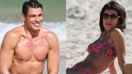 Cauã Reymond e Andrea Horta gravam novela em praia do Rio - AgNews