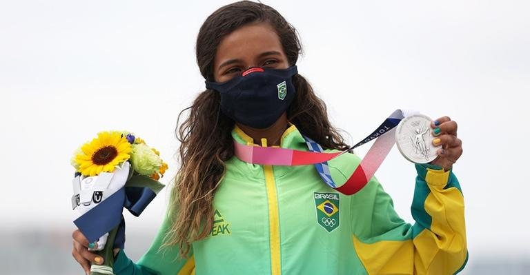 Rayssa Leal faz história e conquista prata na Olimpíada - Crédito: Patrick Smith/Getty Images