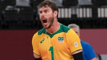 Bruninho lamenta primeira derrota do vôlei na Olimpíada - Reprodução/Instagram