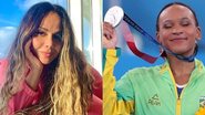 Viviane Araujo parabeniza Rebeca Andrade por prata em Tóquio - Reprodução/Instagram/Reprodução/Ricardo Bufolin