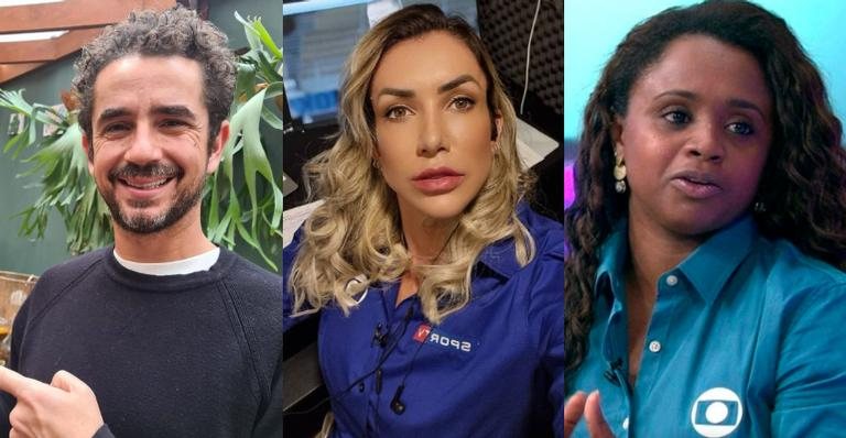 Felipe Andreoli posa com Thaisa Daher e Daiane dos Santos - Reprodução/Instagram