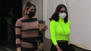 Flávia Alessandra e Deborah Secco almoçam juntas em shopping - Daniel Delmiro/AgNews