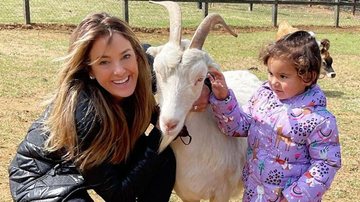 Ticiane Pinheiro e a filha Manuella na fazenda da família - Reprodução/Instagram