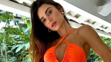 Thaila Ayala exibe barrigão antes de furacão na praia - Reprodução/Instagram