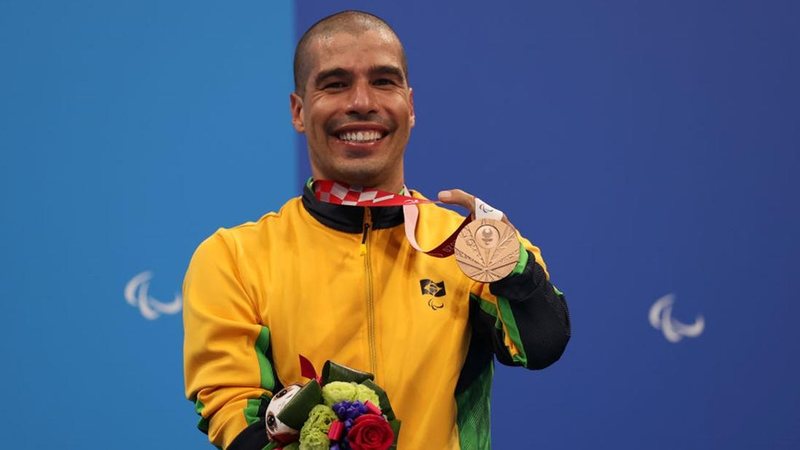 Daniel Dias conquista 3 pódios nas Paralimpíadas de Tóquio - Crédito: Naomi Baker/Getty Images