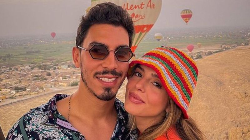 Giovanna Lancellotti e Gabriel David curtem passeio de balão - Reprodução/Instagram