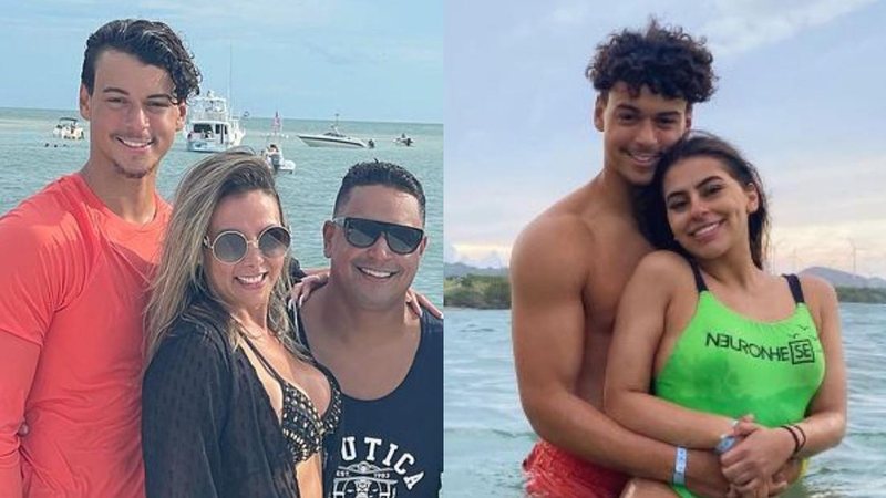 Filho de Carla Perez e Xanddy aproveita praia com a namorada - Reprodução/Instagram