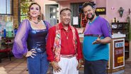 Marisa Orth, Maurício Manfrini e Babu Santana em 'Central de Bicos' - Juliana Coutinho / Divulgação Multishow