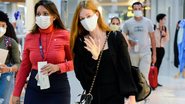 Marina Ruy Barbosa no aeroporto Santos Dumont, no Rio de Janeiro - Webert Belicio / Agnews