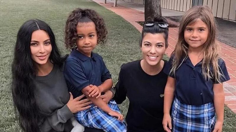 Kim Kardashian posta cliques com a filha e a sobrinha - Reprodução/Instagram