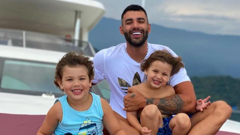 Gusttavo Lima vive momento encantador com os filhos - Reprodução/Instagram