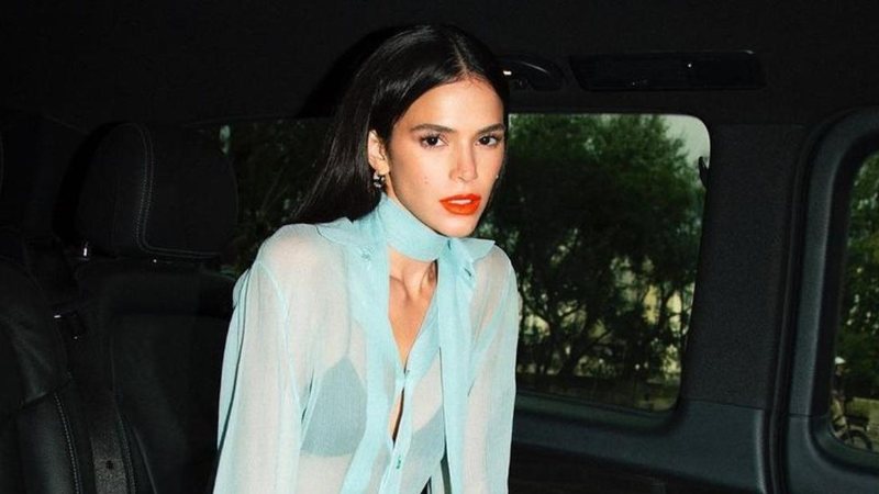 Bruna Marquezine elege look transparente e grifado em Paris - Reprodução/Instagram