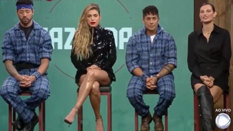 Rico, Erika, Tiago e Dayane são indicados para a roça - Reprodução/PlayPlus