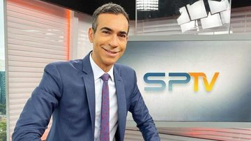 Cesar Tralli ganha presente especial da equipe do 'SP1' - Reprodução/Instagram