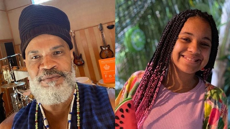 Carlinhos Brown celebra 12 anos da filha, Leila - Reprodução/Instagram