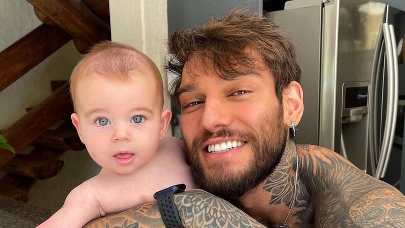 Lucas Lucco derrete a web ao postar fotos com Luca - Reprodução/Instagram