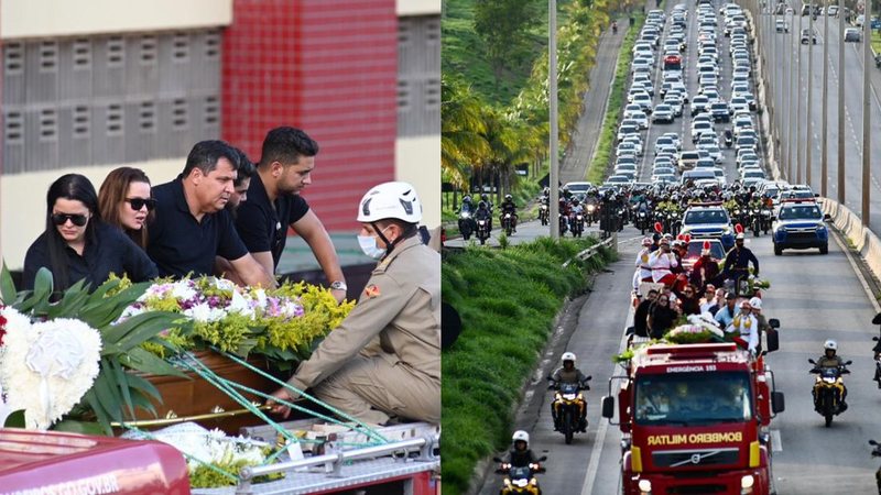 Cortejo de Marília Mendonça leva legião de fãs às ruas - Cristiano Borges e Júnior Guimarães/AgNews