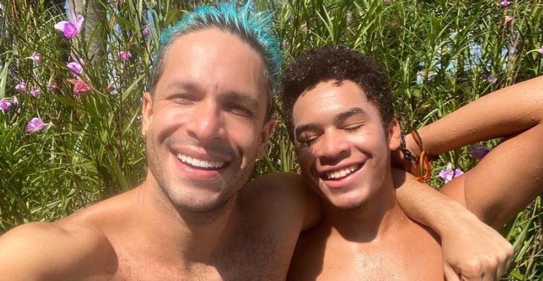 Rainer Cadete exibe clique raro com o filho, Pietro, em meio à natureza - Foto/Instagram