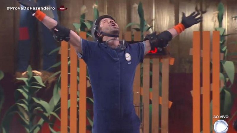 A Fazenda: Rico Melquiades vence Prova do Fazendeiro - Reprodução/Record TV