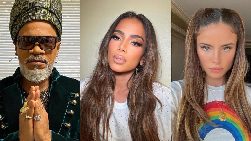 No Grammy, Carlinhos Brown ensaia com Anitta e Giulia Be - Reprodução/Instagram