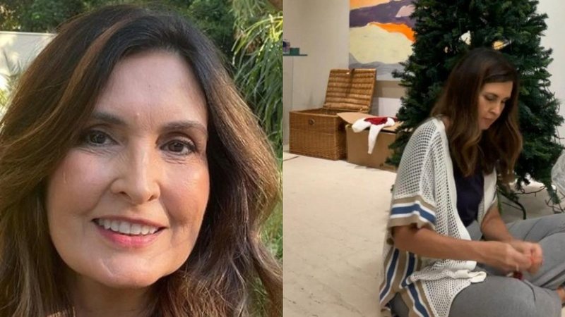 Fátima Bernardes monta árvore de Natal gigante e impressiona - Reprodução/Instagram