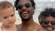 David Junior surge ao lado da família na praia e se derrete - Reprodução/Instagram