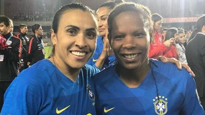 Marta homenageia Formiga na despedida da seleção brasileira - Reprodução/Instagram