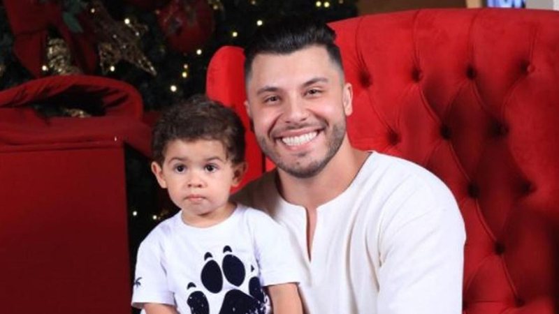 Murilo Huff apresenta o Papai Noel ao filho e web se encanta - Reprodução/Instagram