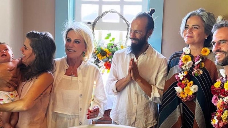 Ana Maria Braga mostra batizado do neto, Varuna - Reprodução/Instagram