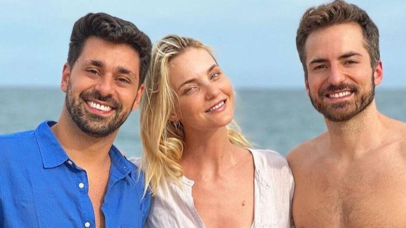 Thales Bretas relembra foto ao lado dos amigos Guilherme Cançado e Caroline Trentini - Reprodução/Instagram