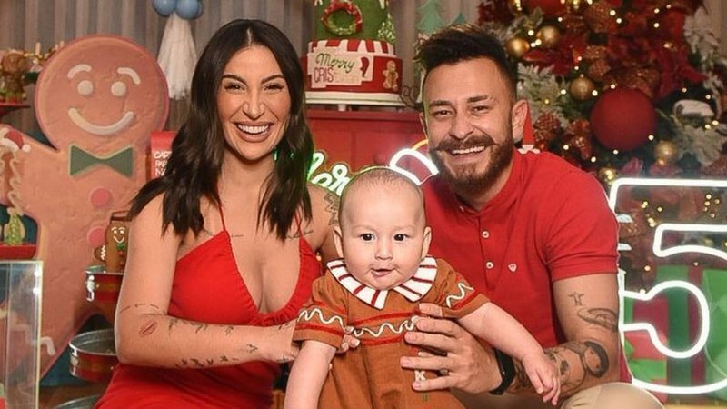 Bianca Andrade e Fred celebram o primeiro Natal com Cris - Reprodução/Kamila Strada