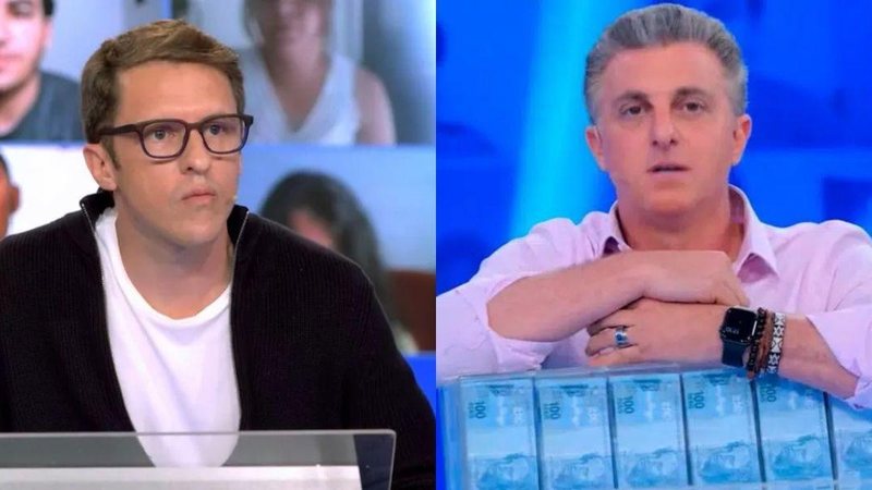 Luciano Huck faz a pergunta do milhão ao professor Rafael Cunha - Foto: Globo